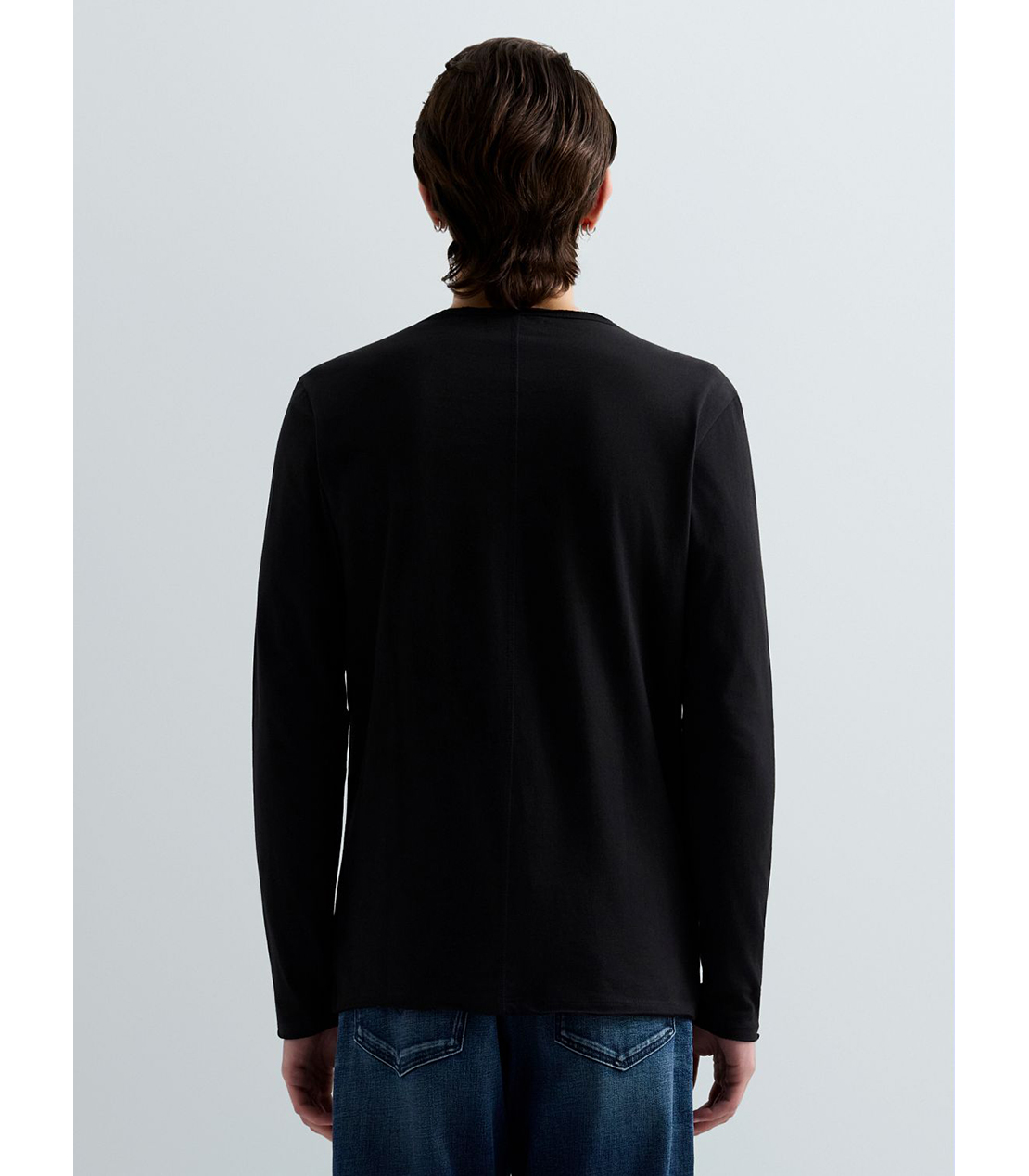 ベーシックジャージー ロングTシャツ 詳細画像 ブラック 3
